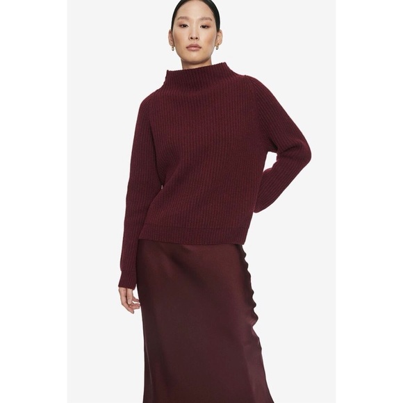 Anine Bing Burgundy Emelie Sweater - Picture 2 of 7